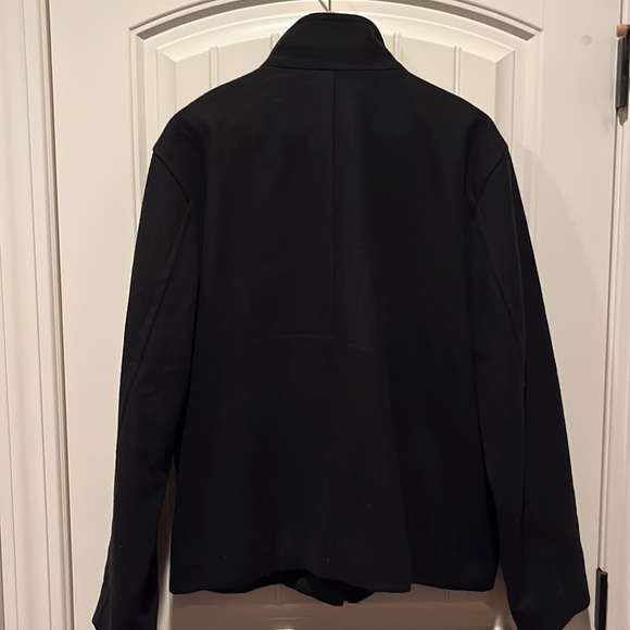 EXPRESS men’s classic black neutral wool blend full zip jacket/coat size Large - Picture 6 of 11